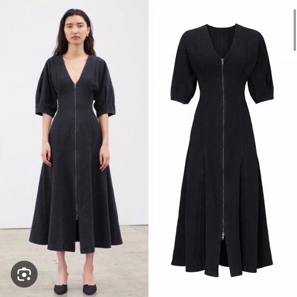 Mara Hoffman Dresses & Skirts - Mara Hoffman Sophie Black Denim Dress